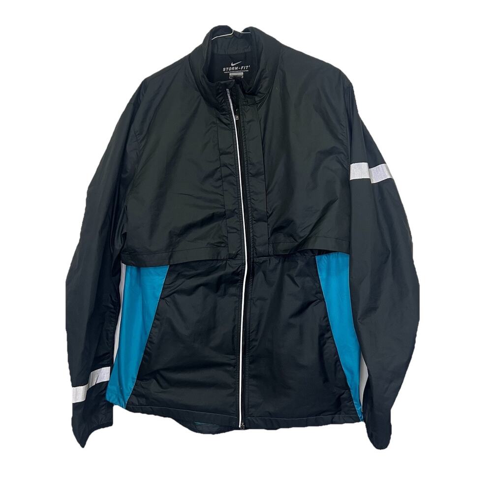 Nike Woman’s‎ Storm Fit Size L 2 In 1 Windbreaker Lightweight Double Zip Jacket